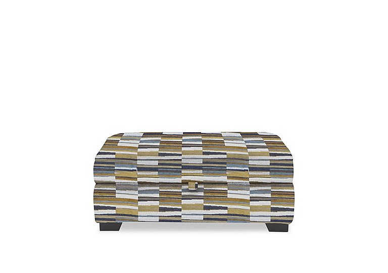 Hedingham Large Storage Footstool in Patterned Fabric