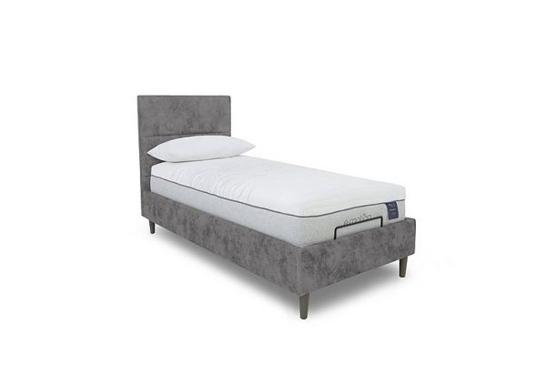 E Motion Sakura Dual Adjustable Bed Frame with Massage Function  Single  Daytona Pebble | Bed Sava