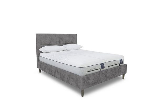 E Motion Sakura Dual Adjustable Bed Frame with Massage Function  King Size  Daytona Pebble | Bed Sava
