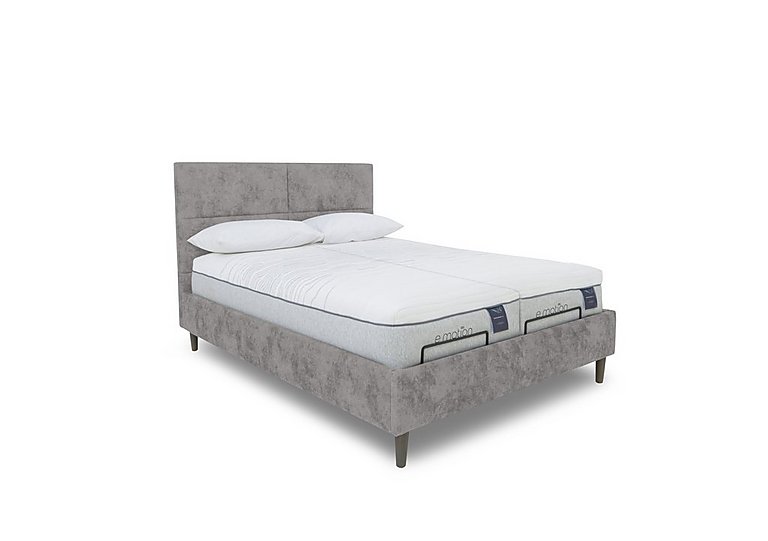 E-Motion Sakura Dual Adjustable Bed Frame with Massage Function - King Size - Daytona Silver