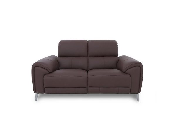 Vino Leather 2 Seater Power Recliner Sofa | Bed Sava
