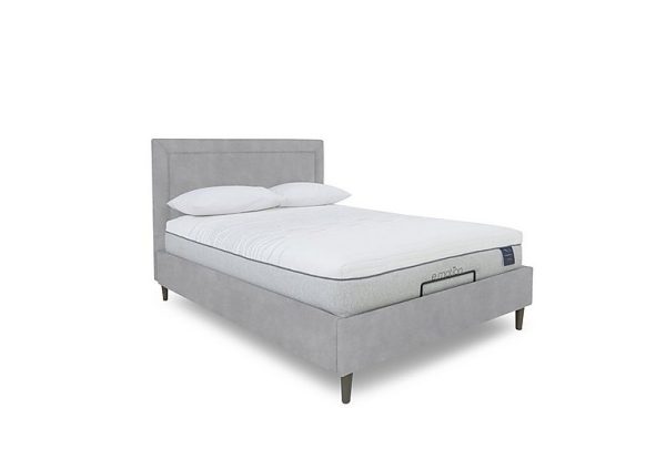 E Motion Yumi Adjustable Bed Frame  King Size  Aston Silver | Bed Sava