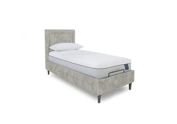 E Motion Yumi Adjustable Bed Frame  Single  Daytona Stone | Bed Sava