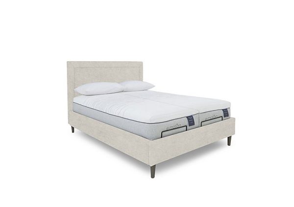 E Motion Yumi Dual Adjustable Bed Frame  Super King  Sandstone Pearl | Bed Sava