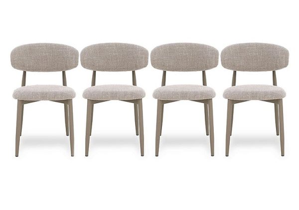 Aimar Set of 4 Open Back Dining Chairs | Bed Sava