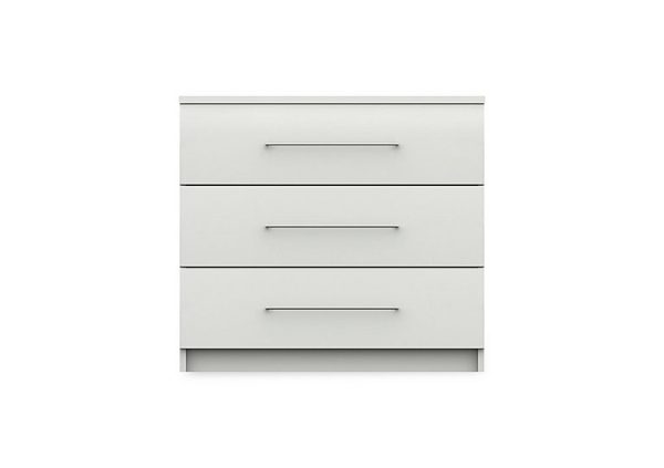 London Bedrooms  Castle 3 Drawer Chest  Frost | Bed Sava