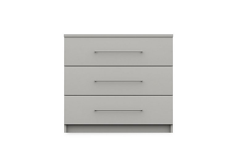 London Bedrooms - Castle 3 Drawer Chest - Grey
