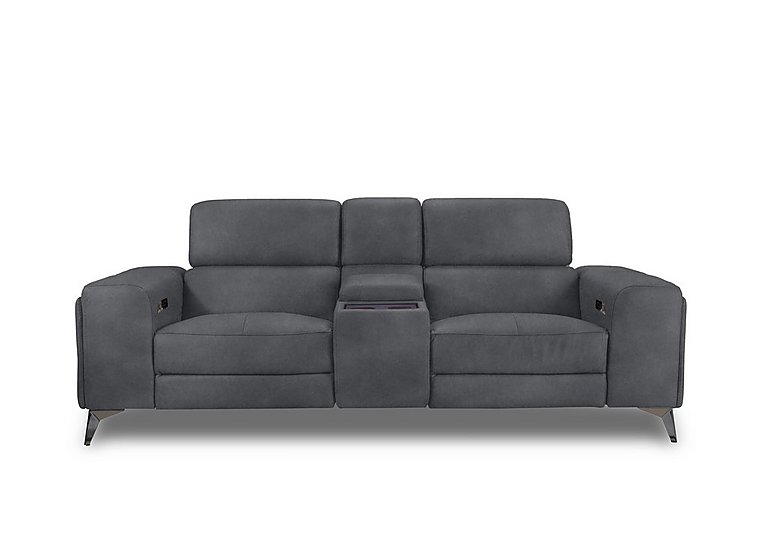 Action Fabric 3 Seater Power Recliner Media Sofa