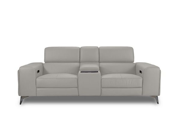 Action Leather 3 Seater Power Recliner Media Sofa | Bed Sava