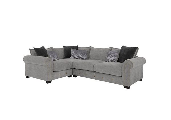 Sumptuous Medium Fabric Left Hand Facing Corner Sofa | Bed Sava