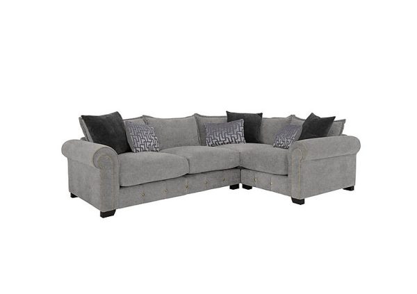 Sumptuous Medium Fabric Right Hand Facing Corner Sofa | Bed Sava