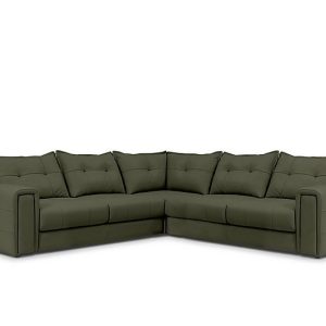 Boutique Goliath Large Leather Corner Sofa with Storage Drawers | Bed Sava