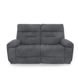 Cinemax 2 Seater Fabric Power Recliner Sofa with Power Headrests and Media Arms | Bed Sava