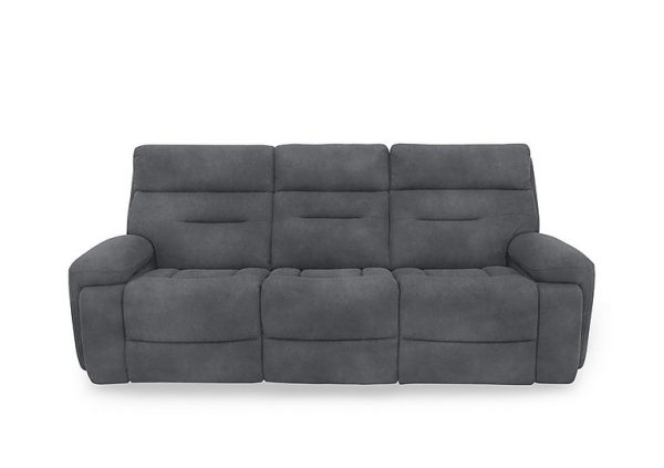 Cinemax 3 Seater Fabric Power Recliner Sofa with Power Headrests and Media Arms | Bed Sava