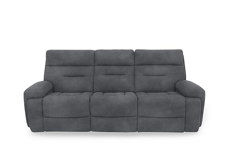 Cinemax 3 Seater Fabric Power Recliner Sofa with Power Headrests and Media Arms