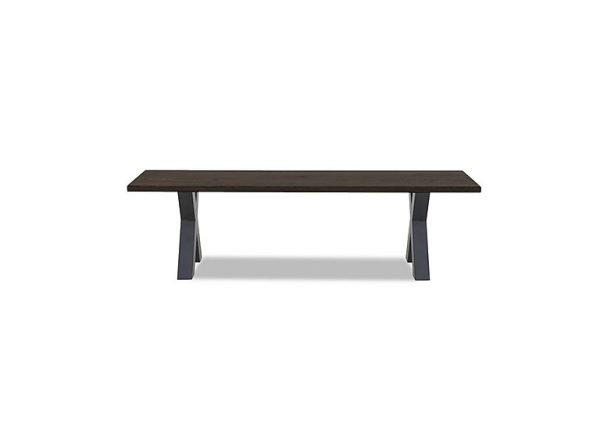 Bodahl  Compact Terra Dining Bench with X Shaped Legs  140 cm  Smoked | Bed Sava