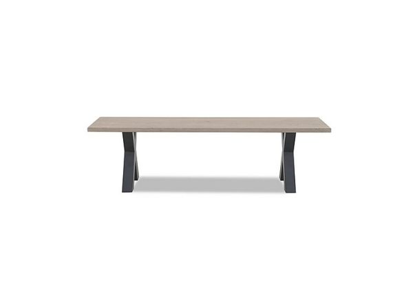 Bodahl  Compact Terra Dining Bench with X Shaped Legs  140 cm  White Wash | Bed Sava
