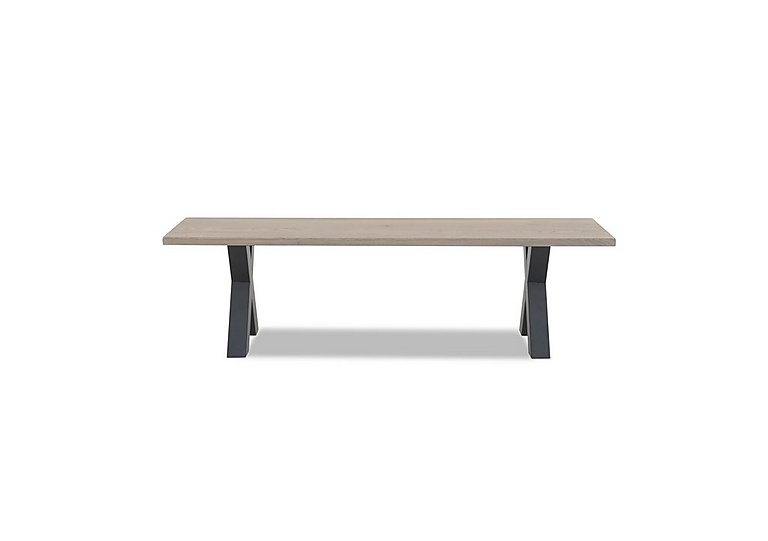 Bodahl - Compact Terra Dining Bench with X-Shaped Legs - 140-cm - White Wash