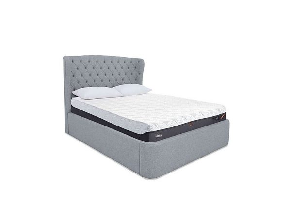 TEMPUR  Holcot Ottoman Bed Frame  King Size  Shetland Mercury | Bed Sava