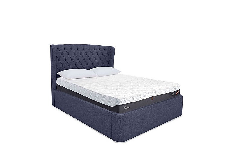 TEMPUR - Holcot Ottoman Bed Frame - King Size - Shetland Navy