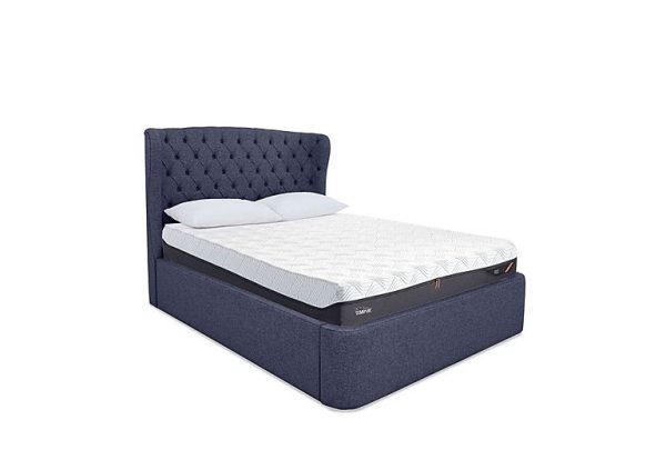 TEMPUR  Holcot Ottoman Bed Frame  Super King  Shetland Navy | Bed Sava