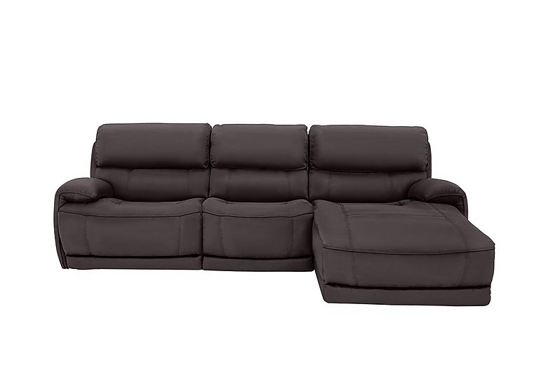 Link NC Leather Power Recliner Right Hand Facing Corner Chaise Sofa with Power Headrests