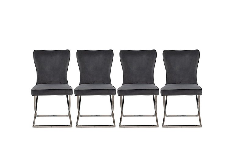 Vanquish Set of 4 Dining Chairs - Grey