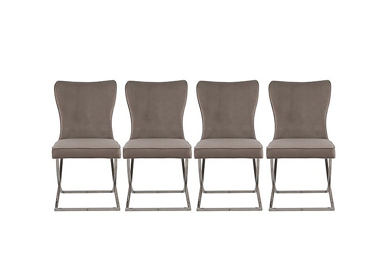 Vanquish Set of 4 Dining Chairs - Taupe