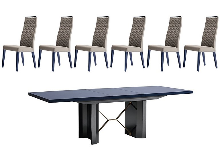 ALF - Oceanum Extending Dining Table and 6 Chairs - 250-cm