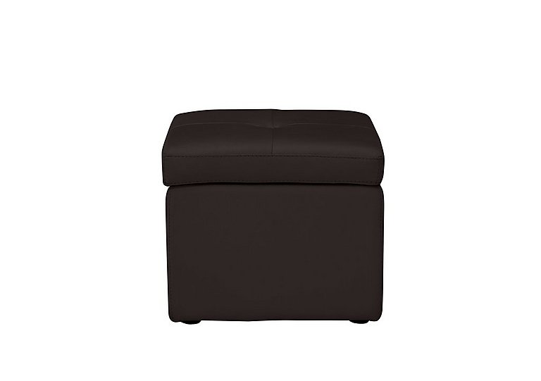 Easy Tray NC Leather Storage Footstool