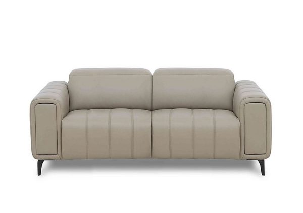 Elphaba Leather 3 Seater Sofa with Storage Arms | Bed Sava
