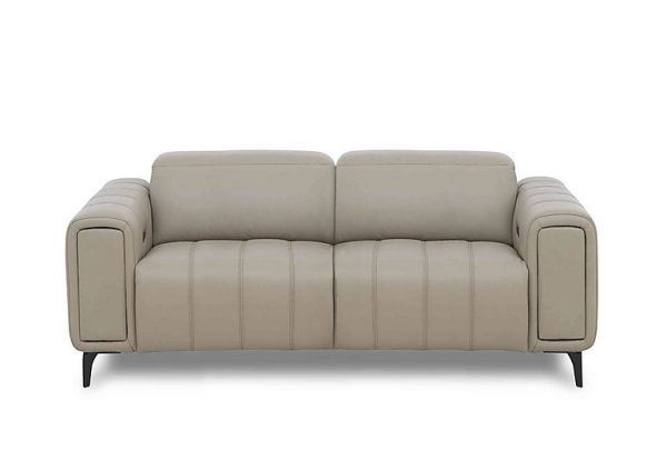 Elphaba Leather 3 Seater Power Recliner Sofa with Storage Arms | Bed Sava
