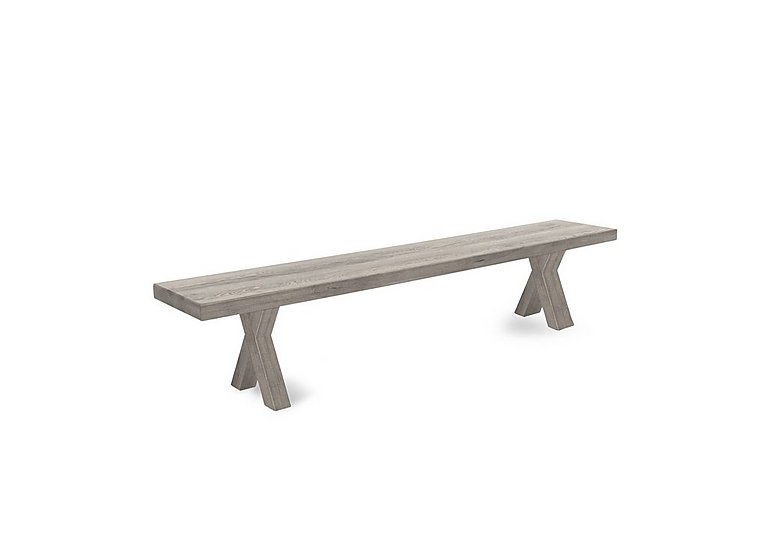 Bodahl - Njord Dining Bench with Wood X-Shaped Legs - 260-cm - White Wash