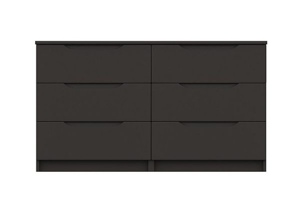 London Bedrooms  St Pancras 3 + 3 Drawer Chest  Graphite | Bed Sava