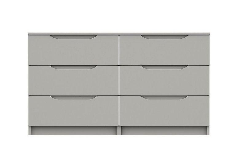 London Bedrooms - St Pancras 3 + 3 Drawer Chest - Light Grey