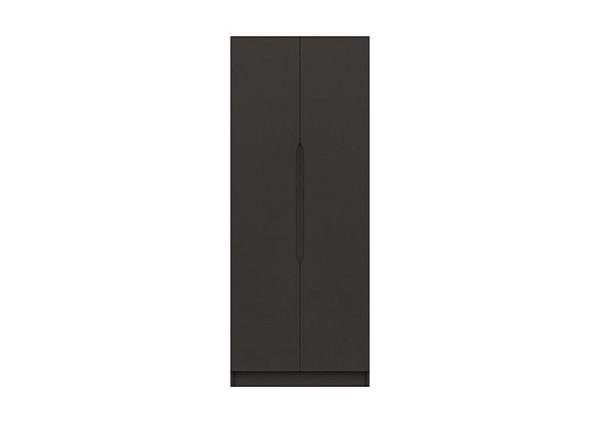 London Bedrooms  St Pancras 2 Door Tall Wardrobe  Graphite | Bed Sava