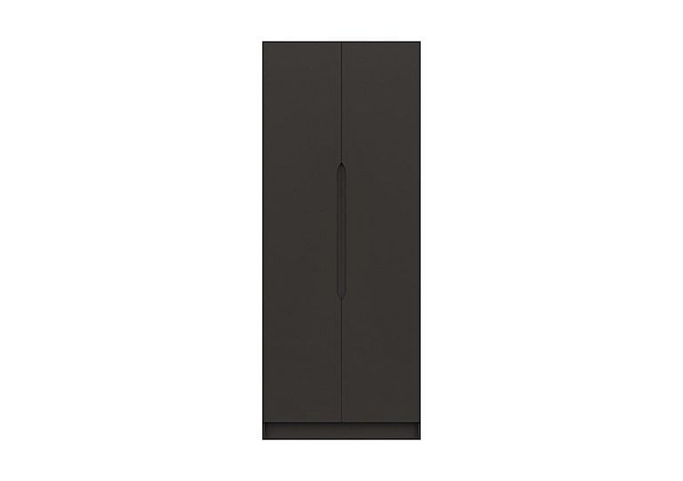 London Bedrooms  St Pancras 2 Door Tall Wardrobe  Graphite | Bed Sava