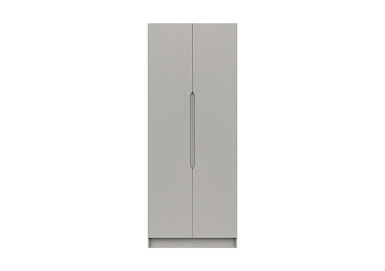 London Bedrooms  St Pancras 2 Door Tall Wardrobe  Light Grey | Bed Sava