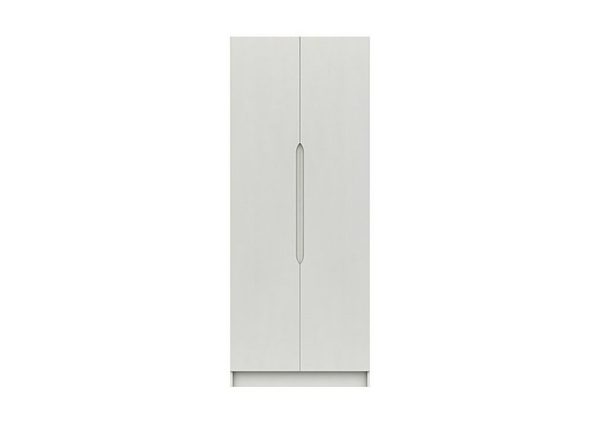 London Bedrooms  St Pancras 2 Door Tall Wardrobe  White | Bed Sava