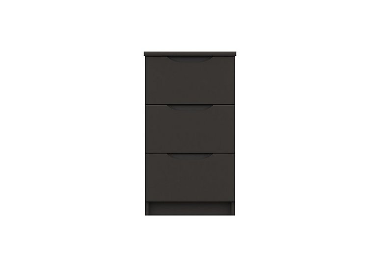 London Bedrooms - St Pancras 3 Drawer Bedside Cabinet - Graphite