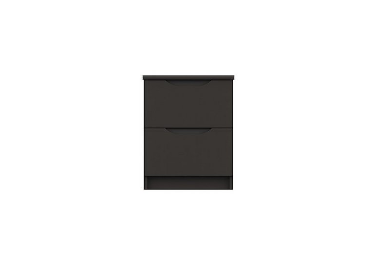 London Bedrooms - St Pancras 2 Drawer Bedside Cabinet - Graphite
