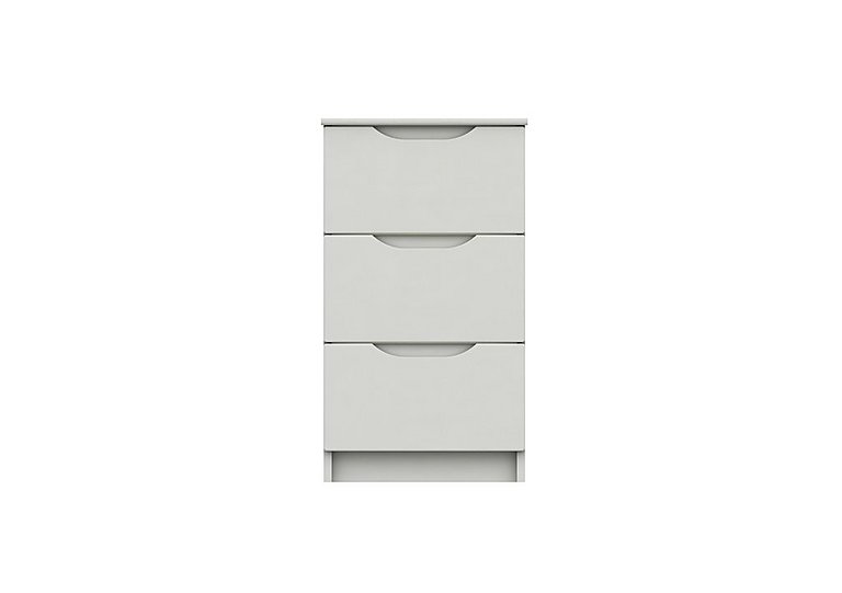 London Bedrooms - St Pancras 3 Drawer Bedside Cabinet - White