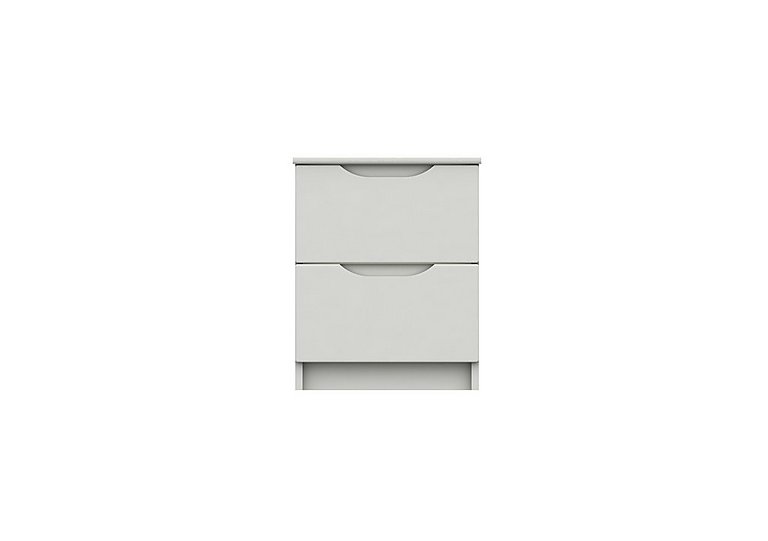 London Bedrooms - St Pancras 2 Drawer Bedside Cabinet - White