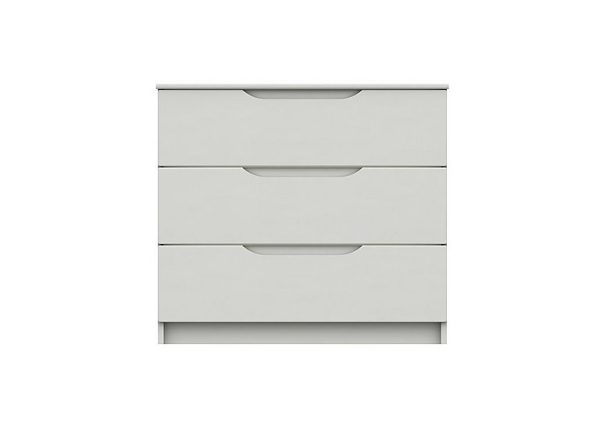 London Bedrooms  St Pancras 3 Drawer Chest  White | Bed Sava