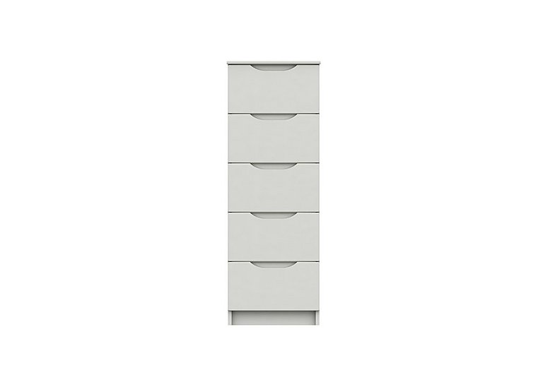 London Bedrooms - St Pancras 5 Drawer Tall Chest - White