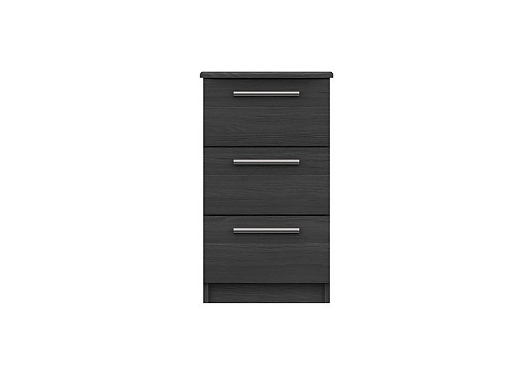 London Bedrooms - Victoria 3 Drawer Bedside Cabinet - Graphite