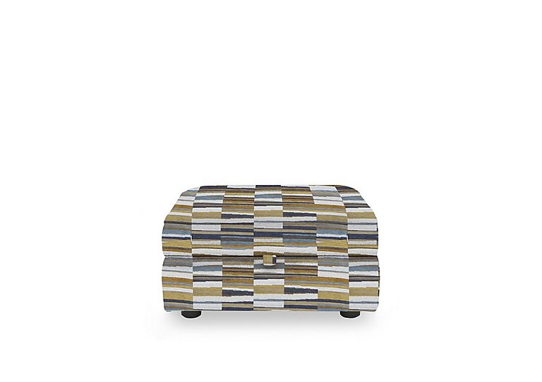 Hedingham Small Storage Footstool in Patterned Fabric