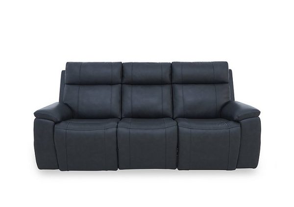 Aero Leather 3 Seater Power Recliner Sofa with Power Headrests and Heated Seats | Bed Sava