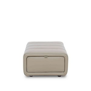 Elphaba Leather Storage Footstool | Bed Sava
