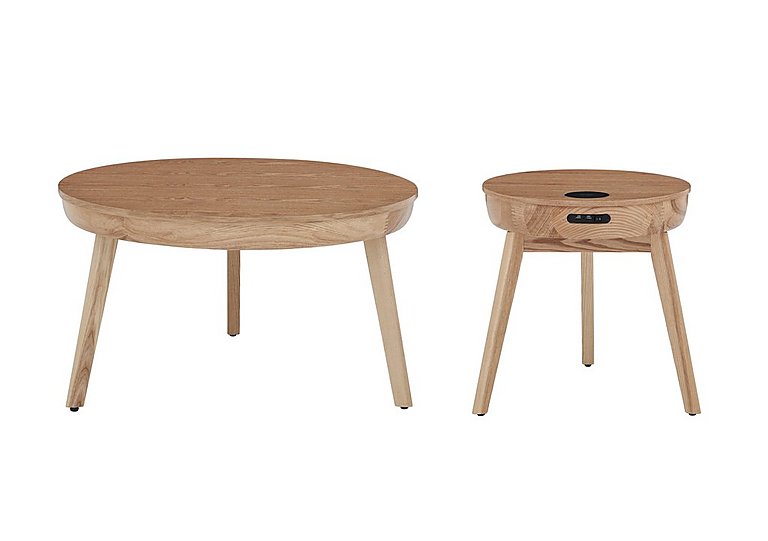 Lista Smart Side Table and Coffee Table Multi-buy Saver Set - Oak